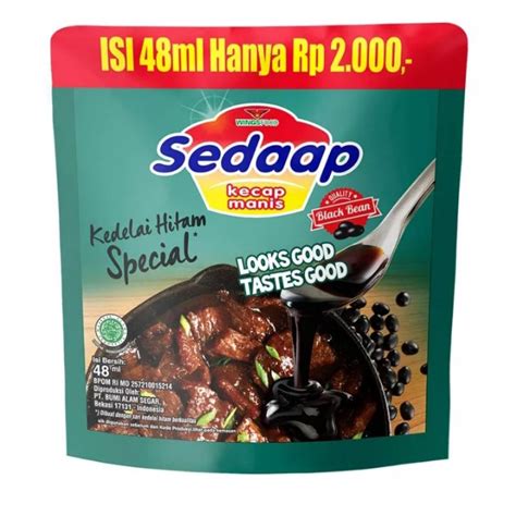 Jual SEDAAP Kecap Kedelai Hitam Special Pouch 48ml Shopee Indonesia