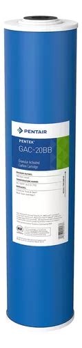 Pentair Pentek Gac 20bb Filtro De Agua De Carbono Azul Gra Envío gratis