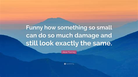 Alice Feeney Quote Funny How Something So Small Can Do So Much Damage