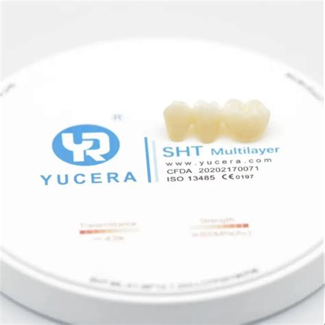 Yucera Super High Translucency Multilayer Dental Zirconia Puck Sht Ml