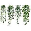 Amazon Sggvecsy Fake Hanging Plants 4 Pack Artificial Hanging