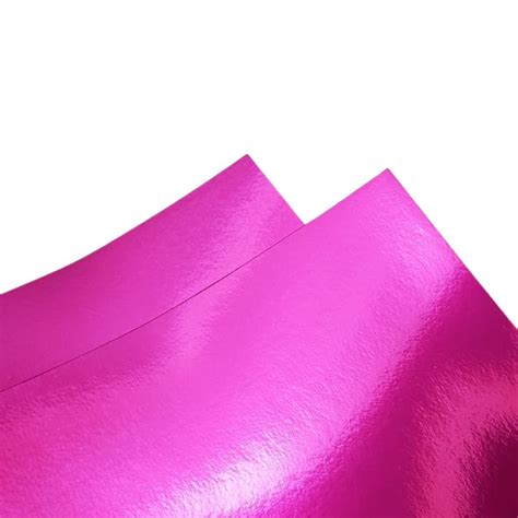 Papel Lamicote Laminado Pacote 10 folhas A4 Pink 250G m²