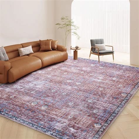 Amazon HOMBYS 9 X 12 Ft Vintage Inspired Area Rug For Living Room