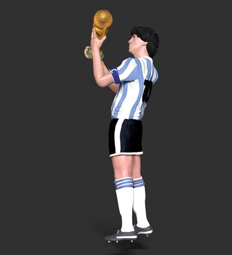 Diego Maradona 3d Model By Bon Bon Art