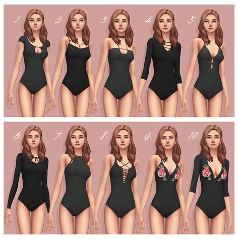 My Sims Blog Bodysuits By Smubuh