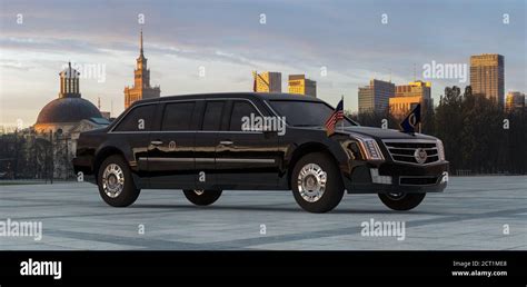 Cadillac One The United States Presidential Car Stock Photo Alamy