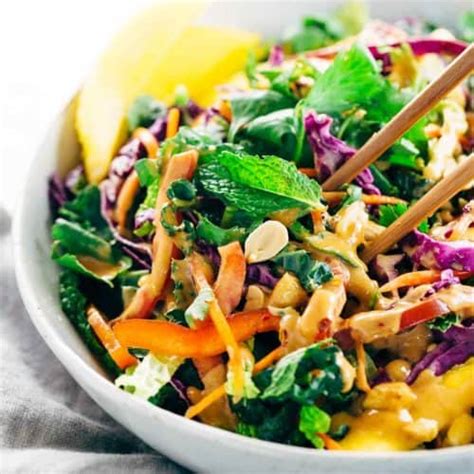 Thai Salad Recipe With Peanut Dressing Jessica Gavin