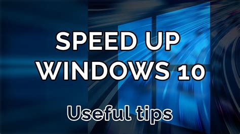 How To Speed Up Windows 10 Make PC Faster 2019 YouTube