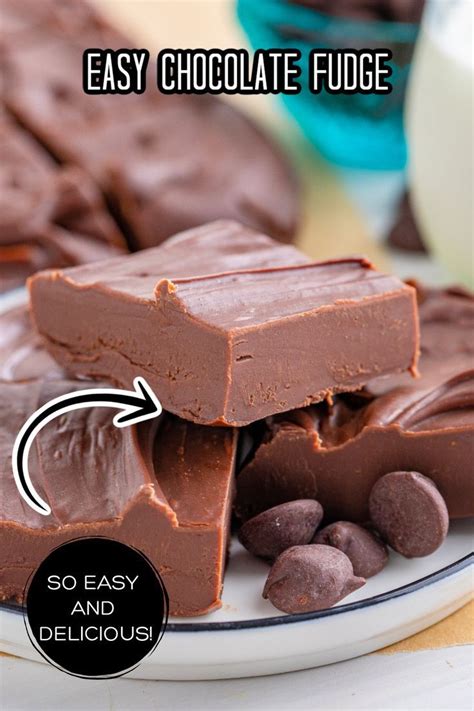 Easiest Fudge Ever Easy Chocolate Fudge Fudge Easy Fudge Recipe