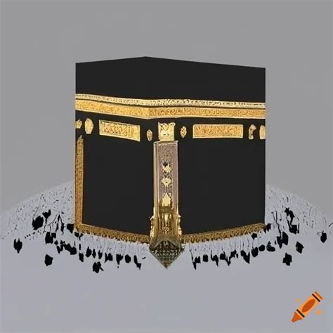 Kaaba In A Horizontal Rectangular Shape