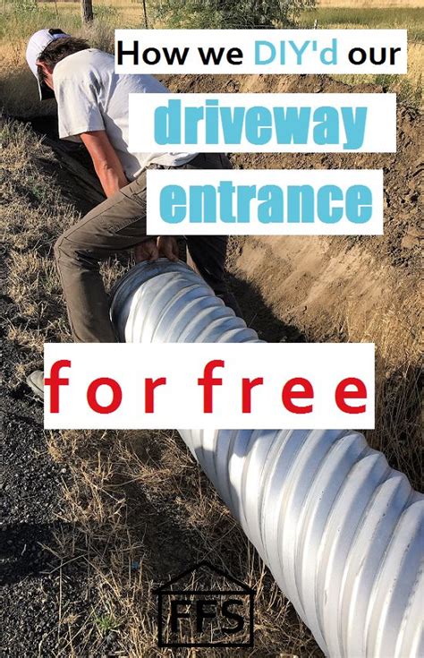 DIY Your Own Driveway Culvert And Entrance For Free How To Build Your