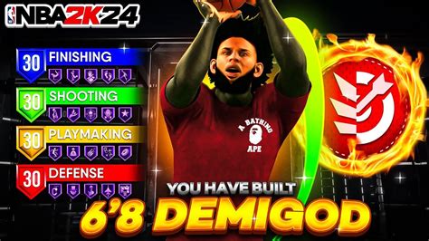 NEW 6 8 DEMIGOD POINT GUARD BUILD IS DOMINATING NBA 2K24