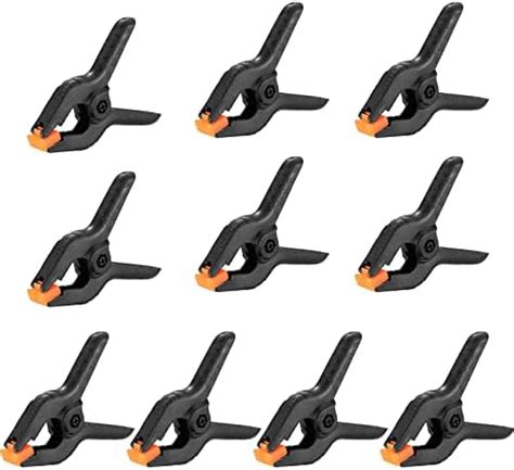 Pcs Spring Clamps Inch Heavy Duty Nylon Spring Clips Plastic