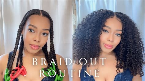 My Current Braid Out Routine How To Get The Perfect Braid Out YouTube