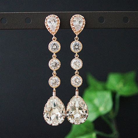 Wedding Bridal Jewelry Bridal Earrings Bridesmaids Dangle