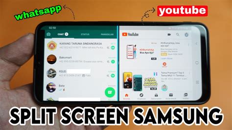 Cara Membagi Layar HP Samsung Menjadi 2 Split Screen Samsung YouTube