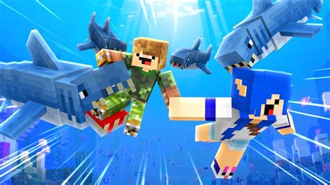 FOMOS até o FUNDO DO MAR Minecraft Raft 2 YouTube