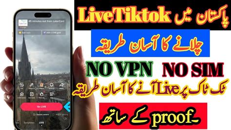 How To Go Live On Tik Tok In Pakistan With Out Simandvpn Pakistan Mein