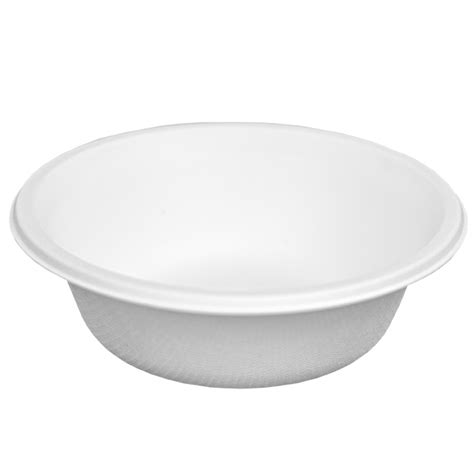 HFA812 Natural White 12 Oz Round Bowl NO ADDED PFAS Genpak