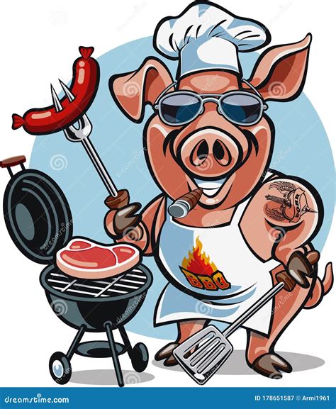 Bbq Pig Drawing