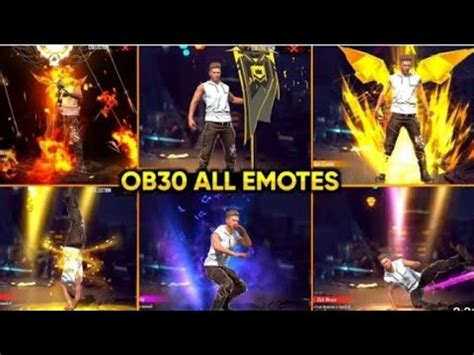 Free Fire New Emote Ob All Emotes Review Free Fire Upcoming