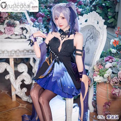 Genshin Impact Keqing Opulent Splendor New Skin Keqing Cosplay Costume