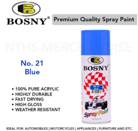 ORIGINAL Bosny Spray Paint BLUE NO 21 Lazada PH