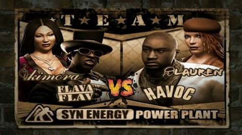 Def Jam Fight For NY KIMORA FLAVA FLAV Vs HAVOC LAUREN 3