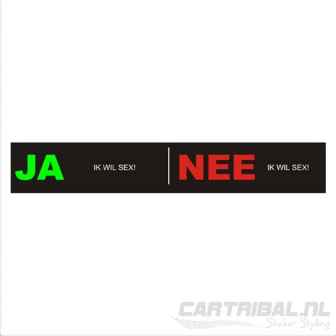 Ja Nee Ik Wil Sex Sticker Cartribal Nl Sticker Styling Free Download Nude Photo Gallery