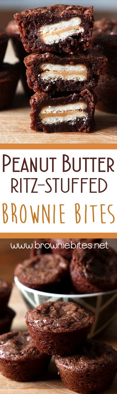 Peanut Butter Ritz Stuffed Brownie Bites Brownie Bites Blog