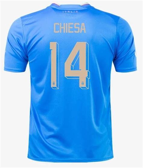 Italy 202223 Home 14 Chiesa Shirt Soccer Jersey Dosoccerjersey Shop