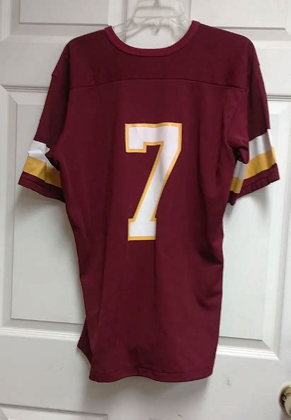 Rawlings Washington Redskins Red Throwback Jersey Shirt #7 Sz L 42-44 ...