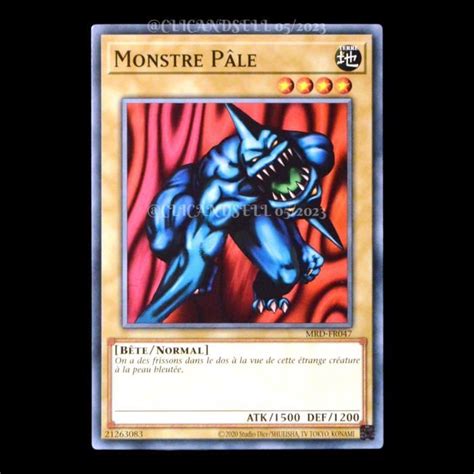 Carte YU GI OH MRD FR047 Monstre Pâle Cdiscount Jeux Jouets