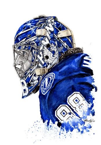 Andrei Vasilevskiy Mask - Print | Mike Nguyen Art