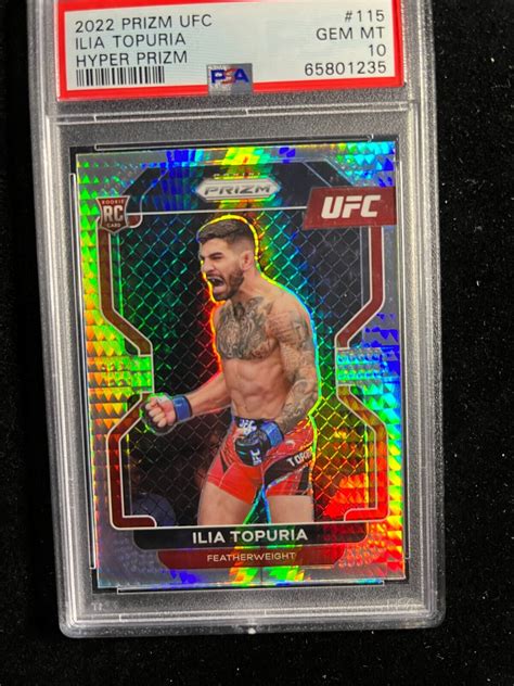 2022 Panini Prizm UFC Hyper Prizm 115 Ilia Topuria RC For Sale