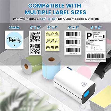 Aobio Thermal Label Printer 4 X 6 Shipping Label Printer High Speed Desktop Label Printer