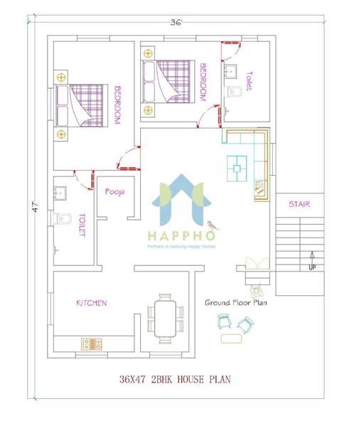 Modern Bhk Floor Plan Ideas For Indian Homes Happho