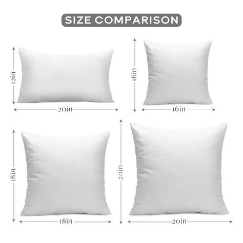 Pillow Size Comparison Atelier Yuwa Ciao Jp