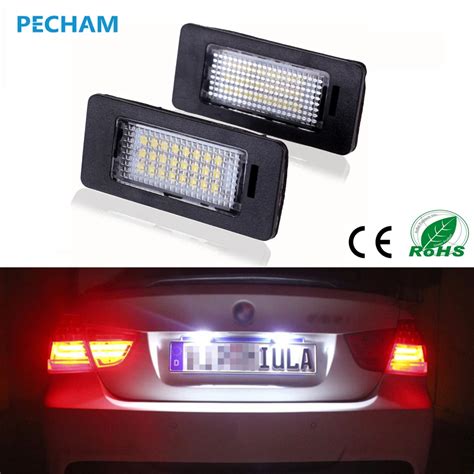 Error Free Car Led License Plate Led Light Lamp 12v White 6000K For BMW