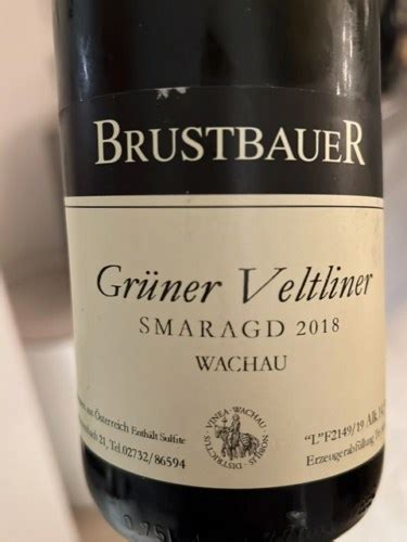 Weingut Brustbauer Grüner Veltliner Smaragd Vivino Australia