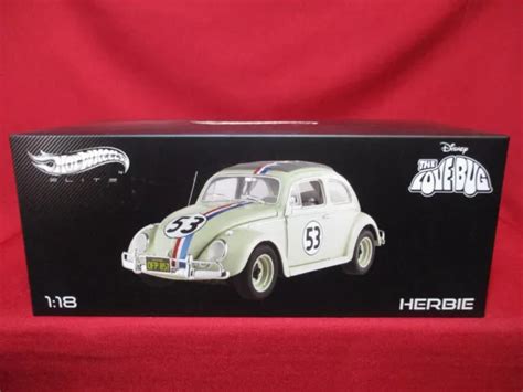 SCALE HERBIE The Love Bug Movie Car Hot Wheels Elite Beetle Volkswagen VW EUR