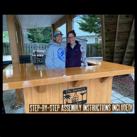 Outdoor Bar Plans Woodworking Plans Digital Download - Etsy