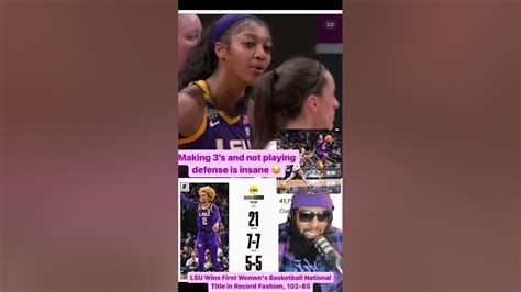 Lsu Wins First Womens Basketball National Title In Record Fashion 102