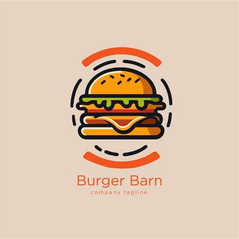 Modelo De Design De Logotipo De Hambúrguer ícone De Fast Food