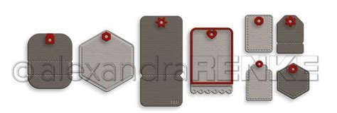 Alexandra Renke Stanzform Ticket Tags Set D Ar Ba