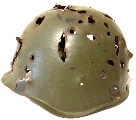 Very Damaged Soviet Helmet Ssh 40 From Leningrad