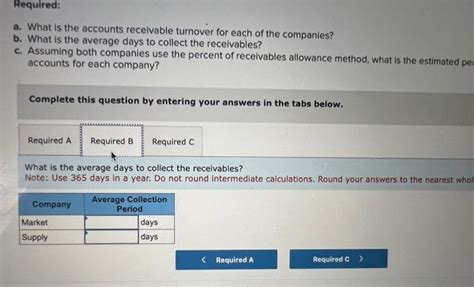 Solved 5 Exercise 7 16A Algo Accounts Receivable Turnover Chegg