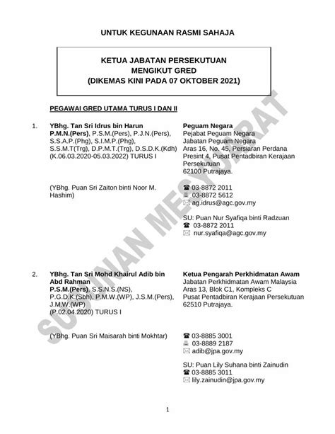 Pdf Untuk Kegunaan Rasmi Sahaja Ketua Jabatan Dokumen Tips