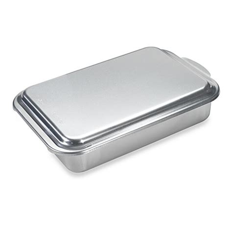 Nordic Ware® Aluminum 9-Inch x 13-Inch Cake Pan with Metal Lid - Bed Bath & Beyond