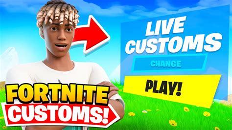 🔴 Fortnite Custom Matchmaking Live Fortnite Customs Custom Matchmaking Custom Games Youtube